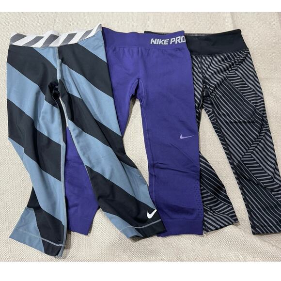 Nike Pants - 4 pair bundle‎ lot of athletic capri leggings all size XS Nike, under Armour